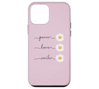 Daisy Plant Peace Love Smile Common Daisy Flower Coque pour iPhone 12 Mini