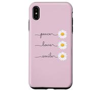 Daisy Plant Peace Love Smile Common Daisy Flower Coque pour iPhone XS Max