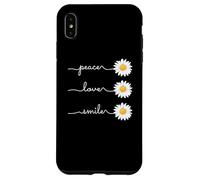 Daisy Plant Peace Love Smile Common Daisy Flower Coque pour iPhone XS Max