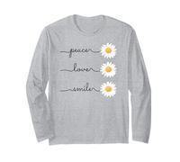 Daisy Plant Peace Love Smile Common Daisy Flower Manche Longue