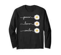Daisy Plant Peace Love Smile Common Daisy Flower Manche Longue