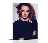 Daisy Ridley - Impression sur toile de la star du film - Impression d'art moderne pour chambre à coucher - 40 x 60 cm