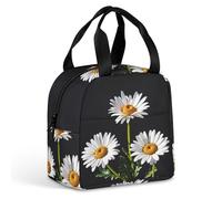Daisy Sac à déjeuner pour homme et femme, sac fourre-tout isotherme portable avec poignée, étanche, réutilisable, pour le travail, le pique-nique, les voyages