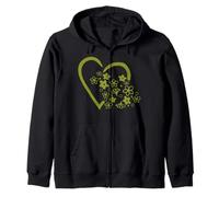 Daisy Spring Blossom Heart Vintage Pyrex (Vert) Sweat à Capuche