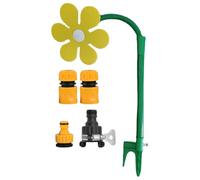 Daisy Sprinkler, Funny Garden Sprinkler, 360 Degree Rotating Irrigation System 26.77x12.99 inches, Yard Watering Tool, Playful Farm for Patio, Backyard, Outdoor Fun, Wide Application