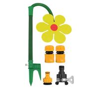 Daisy Sprinkler Head, Lawn Irrigation Tool, Rotating Garden Sprayer, 360° Wide Coverage Spray Leakproof Base for Yard, Patio, Backyard, Garden Watering, 26.77x12.99 inches
