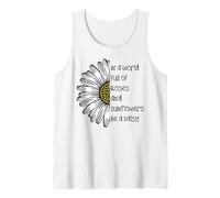 Daisy Top Citation inspirante Cadeaux In a World Full of Roses Débardeur