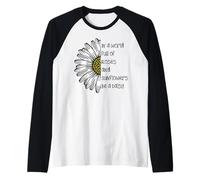 Daisy Top Citation inspirante Cadeaux In a World Full of Roses Manche Raglan