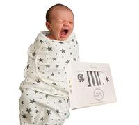 DaisyGro Baby Swaddle Wraps Couverture en Coton Biologique certifié pour Nouveau-né de 0 à 3 Mois, Couverture pour bébé Facile à Utiliser pour Nouveau-né, Jolis Cadeaux pour bébé, Paquet de