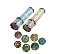 Daity Lot de 2 Jouets à Miroir polygonaux kaléidoscope - Jouet éducatif pour Enfants - Jouet de décompression Rotatif