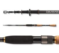 DAIWA Ballistic X Tele Spin 2,40 m 15-50 g Cannes Téléscopique Noire 7 éléments