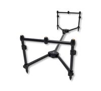 DAIWA Black Widow Low Level Rod Pod 3 Canne Porte-Cannes Carpe Noir Aluminium