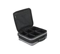 Daiwa D-VEC Sac de protection à roulettes en polyester, gris, imperméable, L 26 x 23 x 9 cm, pour 2 à 3 rouleaux Big Pit, M 36 x 26 x 14 cm pour 4 à 6 rouleaux, avec segments, gris, L, Classique