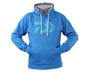 Daiwa D-VEC, Sweat à Capuche pour Les Pêcheurs, Bleu Saphir, Taille M, 18205-820