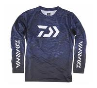 DAIWA D-VEC T-shirt à manches longues respirant avec protection solaire haute performance Bleu marine