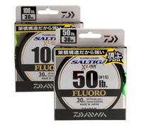 Daiwa Fluorocarbone Saltiga X Link Fluorocarbon Leader - 30m - D.0.78mm - R.31.8kg-70lb - Translucent - 12956578