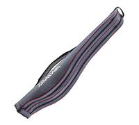 DAIWA Fourreau pour 2 Cannes, 1.28 mètres, Noir, Polyester, Cigare, Coque Extérieure Absorbant les Chocs, Sac à Canne Semi-Rigide, FISHING ROD CASE