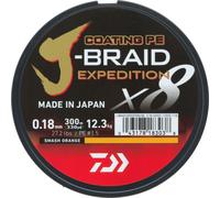 DAIWA J-Braid Expedition X8E, 300m, 0,28mm, 26.4kg / 58,2lbs, orange, tresse, 12550-128