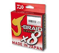Daiwa J-Braid Grand 8-Braid, 135 Meter, 0.18mm, 12.5kg/28lbs, Gris Clair, 12793-018