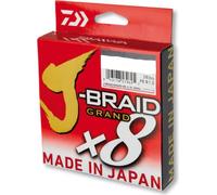 DAIWA J-Braid Grand 8-Braid, 1350m, 0,18mm, 12.5kg / 28lbs, jaune, Tresse de pêche, 12790-218