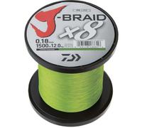 Daiwa J-Braid X8 0.24mm, 18,0kg/40lbs, 1500m Chartreuse - Ligne de pêche tressée