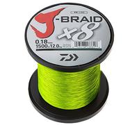 DAIWA J-Braid X8 0.24mm, 18,0kg/40lbs, 1500m Chartreuse - Ligne de pêche tressée