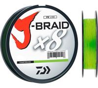 DAIWA J-BRAID X8, 1500m, 0,42mm, 46,5kg / 103lbs, chartreuse, ligne de pêche tressée 8 fuseaux, 12750-242