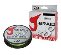 Daiwa Ligne tressée J-Braid X8 0,10 mm 6 kg 300 m Chartreuse