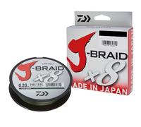 Daiwa J-Braid X8 300m Ligne Tressée Vert Foncé Fabriqué au Japon