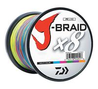 Daiwa J-Braid X8, Bobine de 457 m, Multicolore, diamètre équivalent Mono 4,5 kg