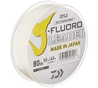 DAIWA J- Fluoro Leader Ligne de pêche Unisexe, Transparent, 80 lb/50 yds