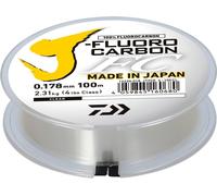 DAIWA J-Fluorocarbon Leader, 50m, 0,45mm, 11.8kg / 26,01lbs, transparent, bas de ligne en fluorocarbone, 12220-045