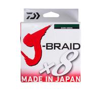Daiwa Ligne tressée J-Braid X8 150 m Vert foncé – Fabriqué au Japon