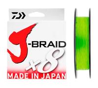 Daiwa Cordon tressé J-Braid X8 0,22 mm 17 kg 300 m Chartreuse