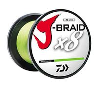 Daiwa Ligne tressée J-Braid à 8 brins à Section Ronde, 300 m, Mixte, Vert foncé