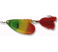 DAIWA MEPPS AGLIA TIGER XL, grand spinner avec mouche, vert/yellow/red , 52-08007