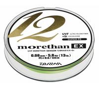 DAIWA Morethan 12 Braid Ex + Si 0,16mm 14,0Kg 135m Citron Vert Cordon Tressé