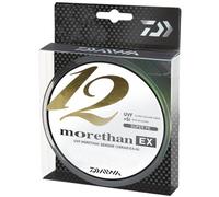 Daiwa Morethan 12 Braid EX+SI, 300 mètres, 0,1mm, 7.3/16,09lbs, Vert Citron, Fil de Pêche, Ligne Tressée Ronde, 12695-310