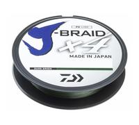 Daiwa Moulinet pour la pêche J-Braid X4, Dark Green, 135m, 0,07–0,25 mm, tresse fabriquée au Japon