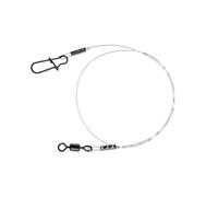 DAIWA Prorex Fluorocarbon bas de ligne, avec émerillon et mousqueton, 30cm, capacité 22 kg, 17925-622