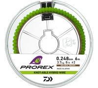 DAIWA Prorex Hybrid, 6m, 0,28mm, 4.4kg / 9,7lbs, marron, bas de ligne fil, nouable, 17930-044