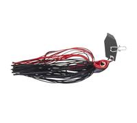 DAIWA Prorex Micro Bladed Jig, 8,0g, Taille Hameçon 1/0, Leurre Vibrant, Chatterbait, Leurre de Pêche, Red Sparkle Devil, 15151-208