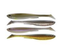 DAIWA Prorex Slim Shady, Assortiment Couleurs Nature, 10,5cm, 8,0g, Leurre Souple pour la Pêche, 4 pièces, 15100-700