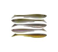 DAIWA Prorex Slim Shady, Assortiment Couleurs Nature, 7,5cm, 3,3g, Leurre Souple pour la Pêche, 5 pièces, 15100-600