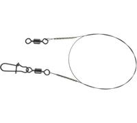 DAIWA Prorex Titanium bas de ligne en acier, 0,2m, 25kg / 55,12lbs, avec émerillon et mousqueton, 17925-725