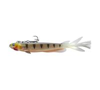 DAIWA Prorex V-Marley Pelagic Shad, 21,0cm, 80g, Taille Hameçon 1/0, Leurre Souple pour la Pêche, Natural UV Perch, 15227-006