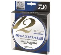 DAIWA SALTIGA 12 BRAID EX+SI, 600m, 0,45mm, 53.4kg / 117,73lbs, multicolore, tresse ronde, 12696-645