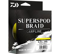 DAIWA SUPERSPOD BRAID, 300m, 0,25mm, 14.4kg / 31,75lbs, Tresse, 12742-325