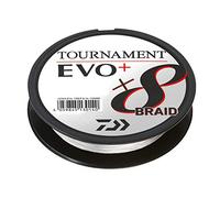 Daiwa Tournament X8 Braid Evo+ 0.14mm, 10.2kg/22.4lbs, 135m Blanc, Ligne de Pêche Tressée, 12763-014