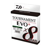 Daiwa Tournament X8 Braid Evo+ 0.26mm, 19.8kg/43.7lbs, 135m Vert Foncé, Ligne de Pêche Tressée, 12760-026